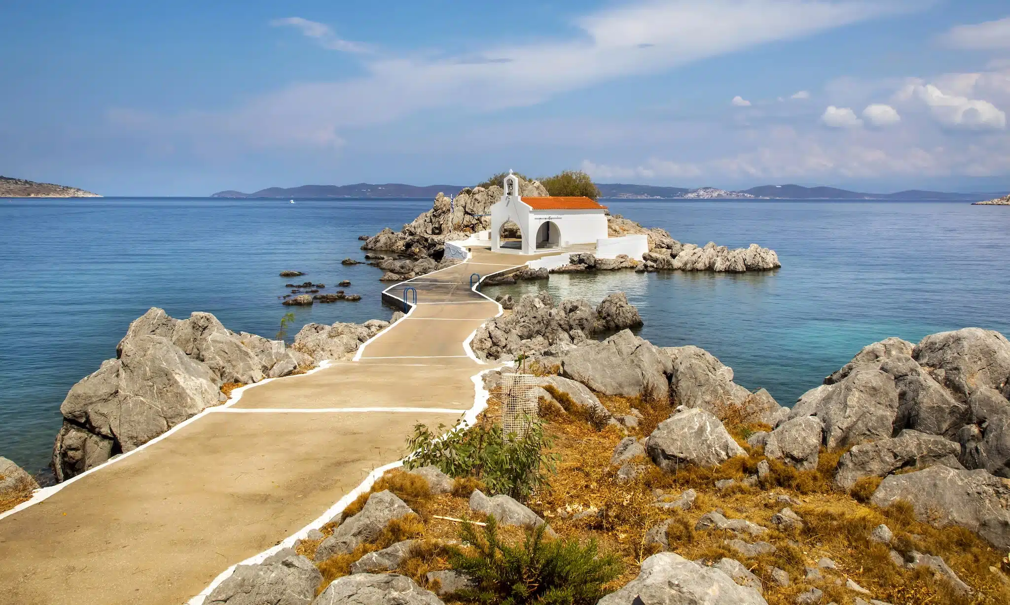 Chios - Eglise d'Agios Isidoros dans le nord de l'île