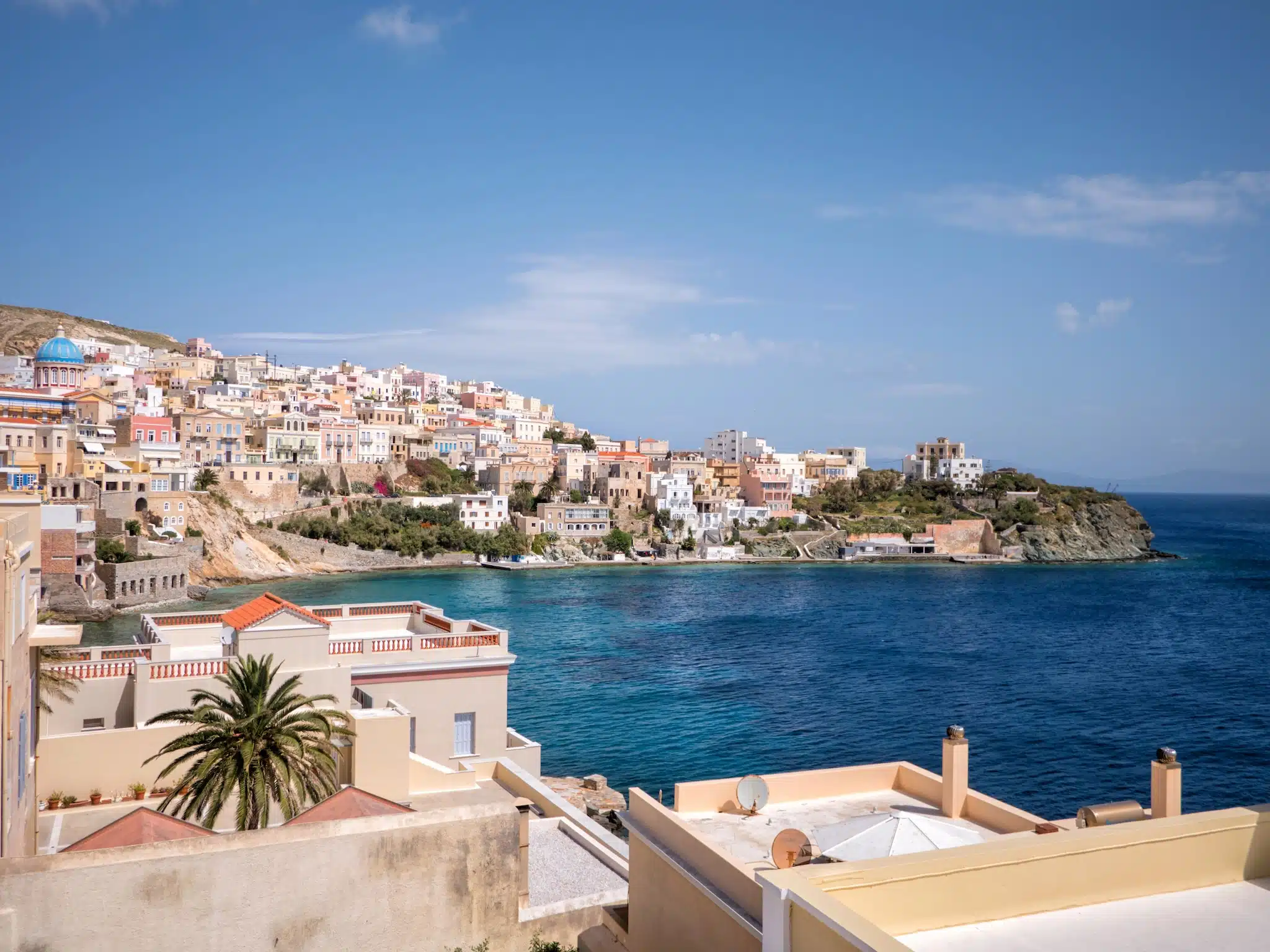 Syros dans les Cyclades - la baie d'Ermoupolis