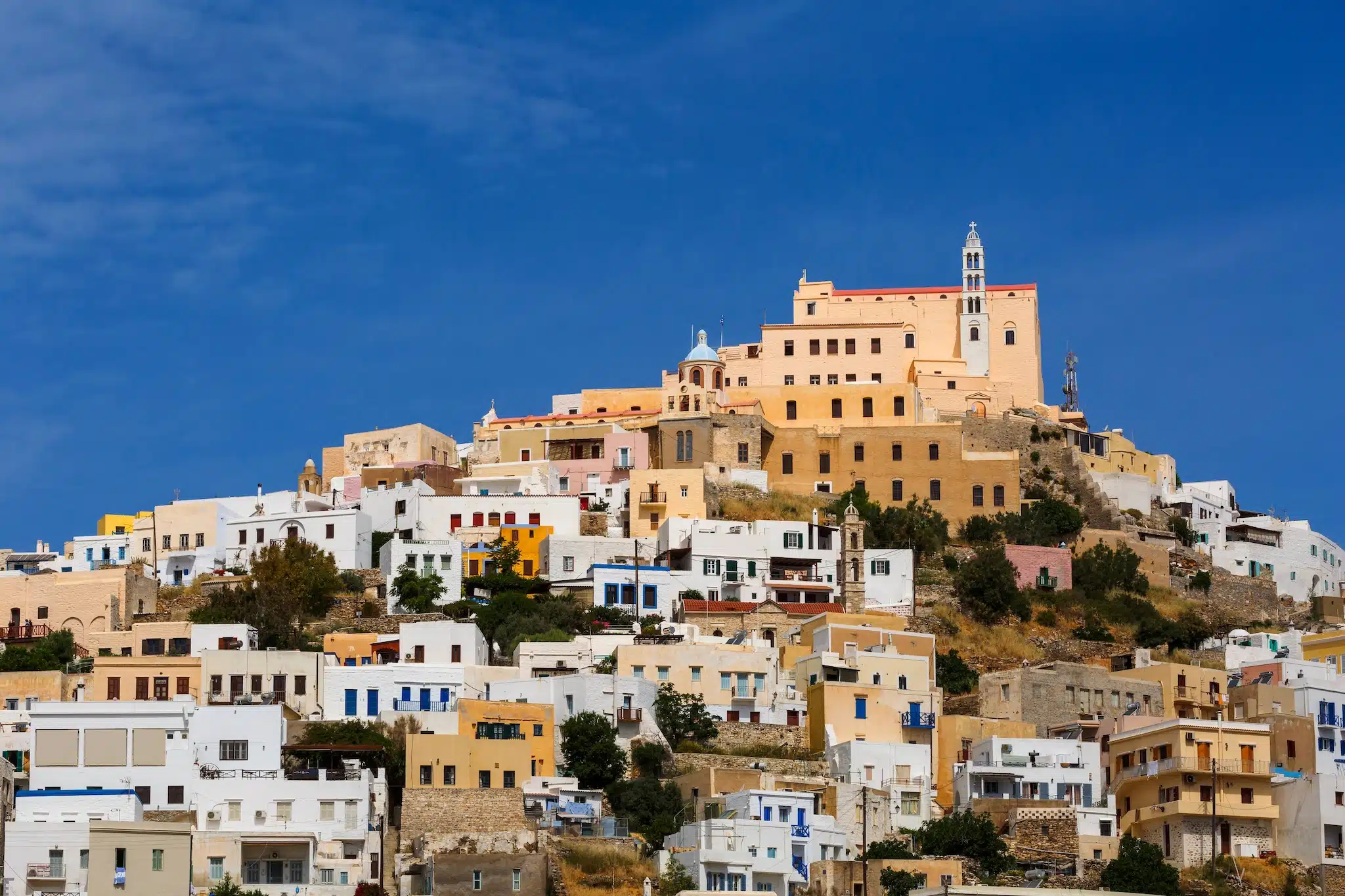 Syros dans les Cyclades - église catholique d'Agios Georgios - Ermoupoli