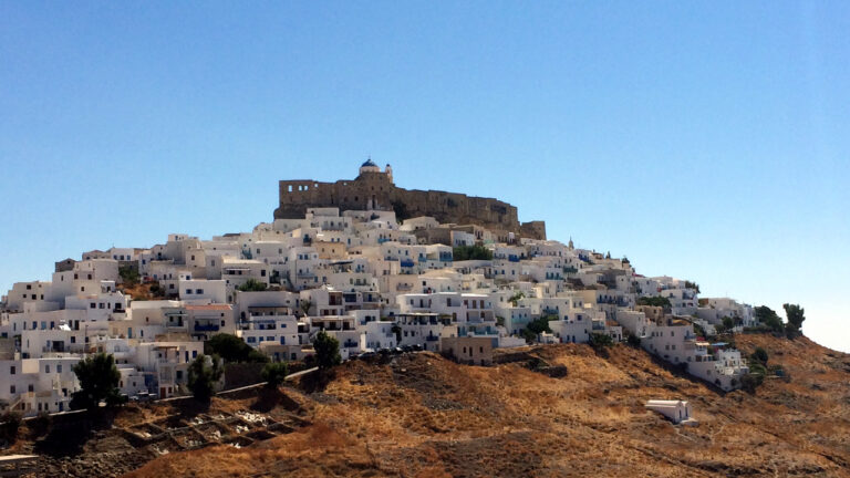 Astypalea - Vue sur la Hora depuis Livadia