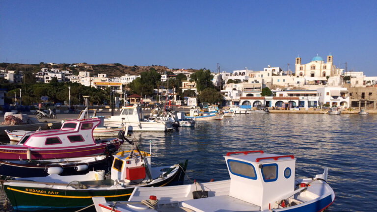 Lipsi, Grèce - Vue sur le port de Lipsi