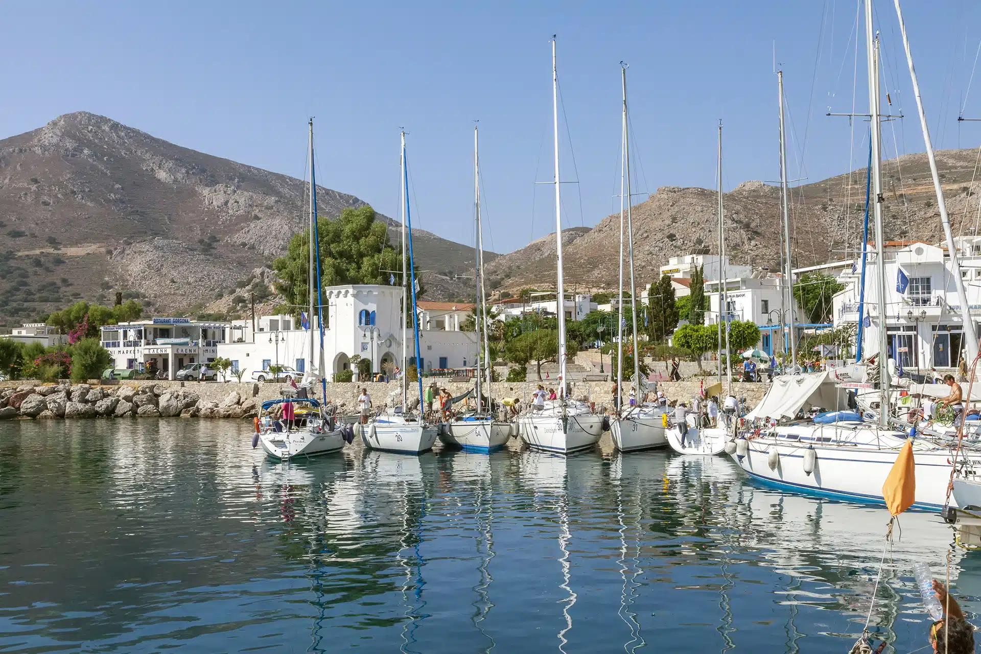 Tilos, le port de Livadia