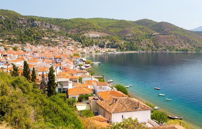 Sur l'île d'Eubée, au nord: le village de Limni