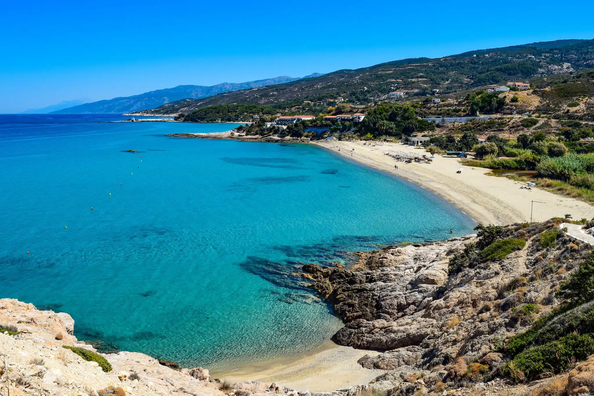Ikaria dans le nord-est de la mer Égée : la plage de Livadi