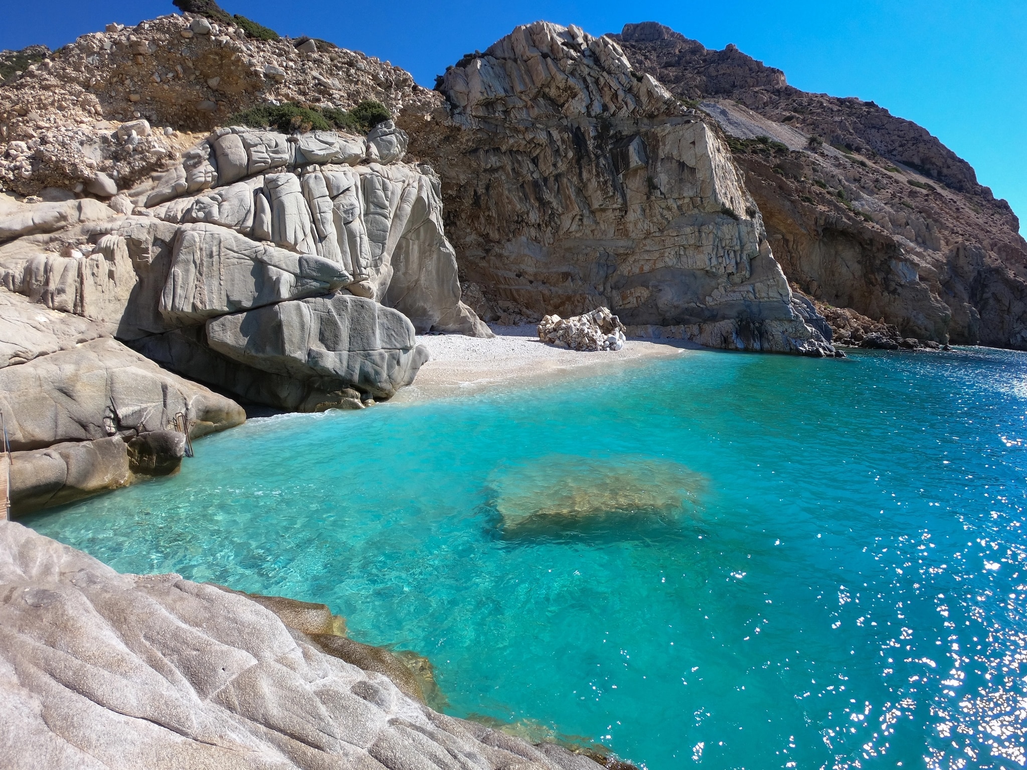 Ikaria, dans le nord est de la mer égée - la plage seychelles sur la côte sud