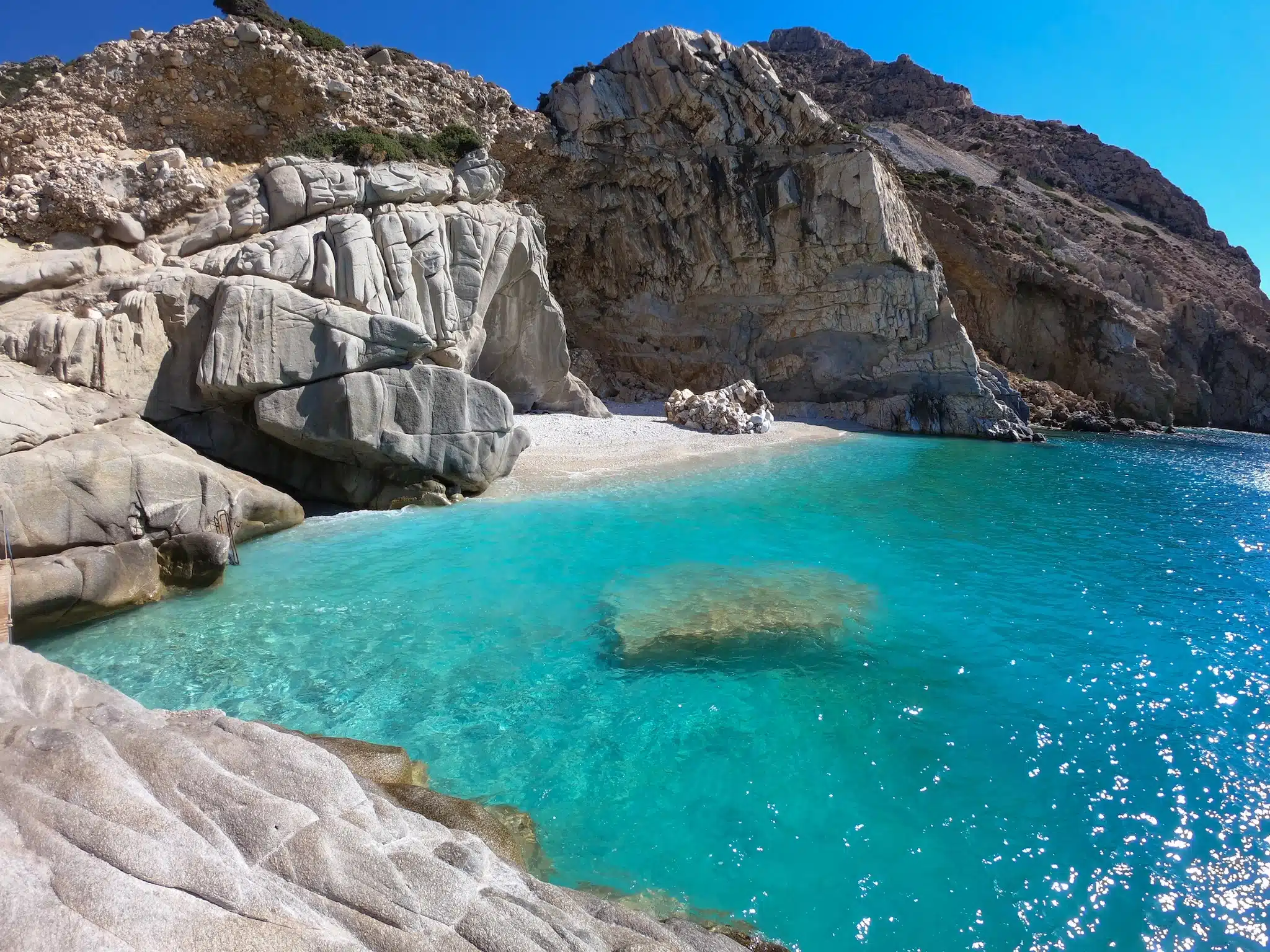 Ikaria, dans le nord est de la mer égée - la plage seychelles sur la côte sud