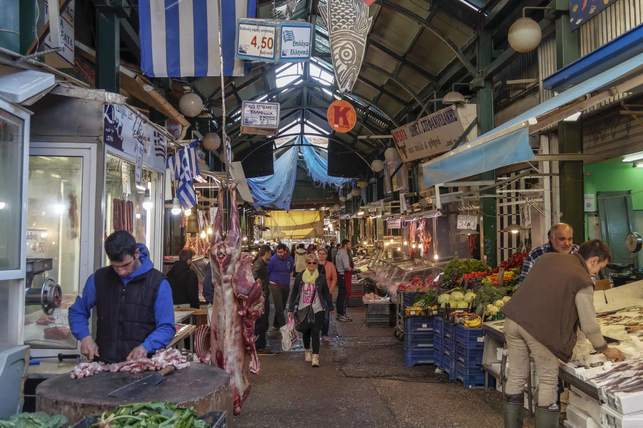 Thessalonique, Grece - Marché de Kapani