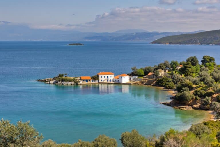 Mont Pelion en Thessalie: maison dans le golfe de Pagasitikos