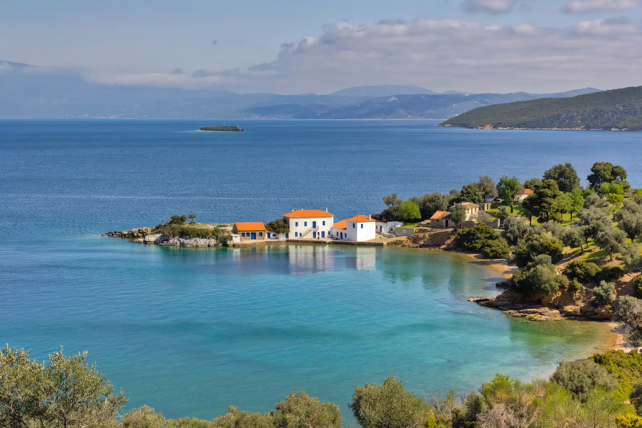 Mont Pelion en Thessalie: maison dans le golfe de Pagasitikos