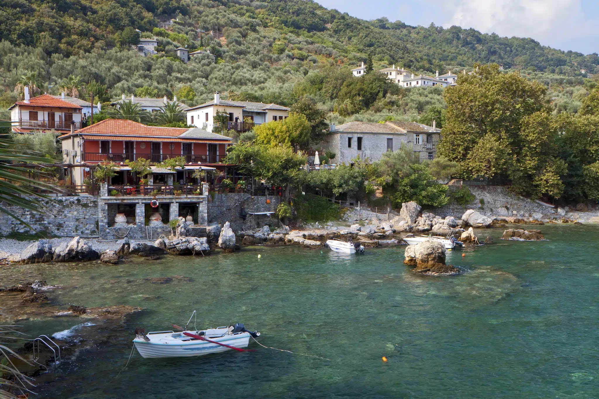 Village de pêcheurs à Damouchari dans le Pélion en Grèce