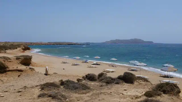 Karpathos, Dodécanèse, Grèce: la plage de Akrotiri